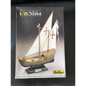 HELLER - 1/75 NINA - Christopher Columbus’ Ship Brand New Model Pieces Sealed